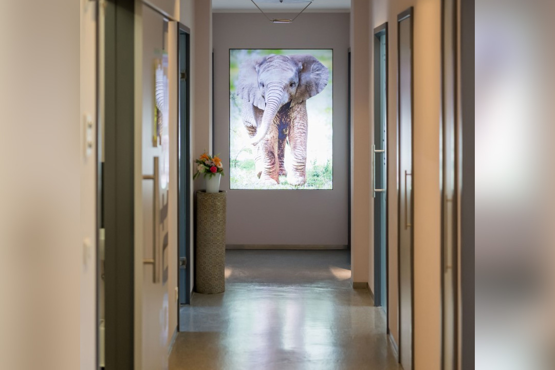 Durchgangsraum zu den Praxisräumen